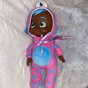 Cry baby,Pink and Blue Swirl Baby Doll